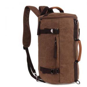 35L canvas Carry on Backpack, Flight Approved Compression Travel Pack Cabin Bag, Duffel Hiking Backpack