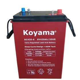 2022 the newest factory price 6V 420AH Deep Cycle Storage Gel Battery For Yacht