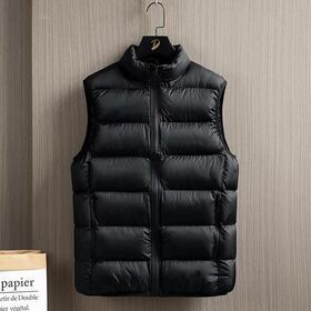 Men's Winter Custom Daily Life Lightweight Down Gilet Cotton Puffer Padded Quilted vest Sleeveless JacketPopular