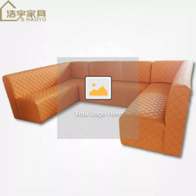 Customize wooden restaurant booth seating sofa lounge hookah night club sectional sofas