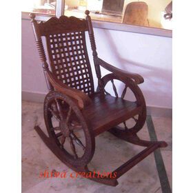 Wooden Carved Rocking Chair