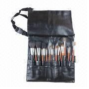 Newest Style 18-piece Makeup Brush Set with Synthetic and Goat Hair, Wooden Handle
