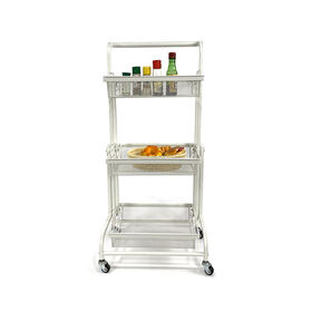 Factory price Home storage kitchen storage cart rack with boutique Bathroom storage cart iron powder coating rack easy to remove