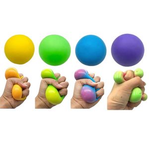 Toy manufacturers Custom Design Amazon Hot Sell Decompression Toys Squishy Squeeze rainbow color changing Stress Ball for kids and adults