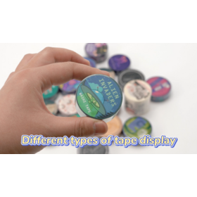 Custom full color high quality adhesive make cute rose gold kawaii japanese cute hand account washi tape stamp diary masking
