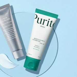 S.NATURE AQUA SQUALANE and Purito SEOUL MIGHTY BAMBOO PANTHENOL CREAM