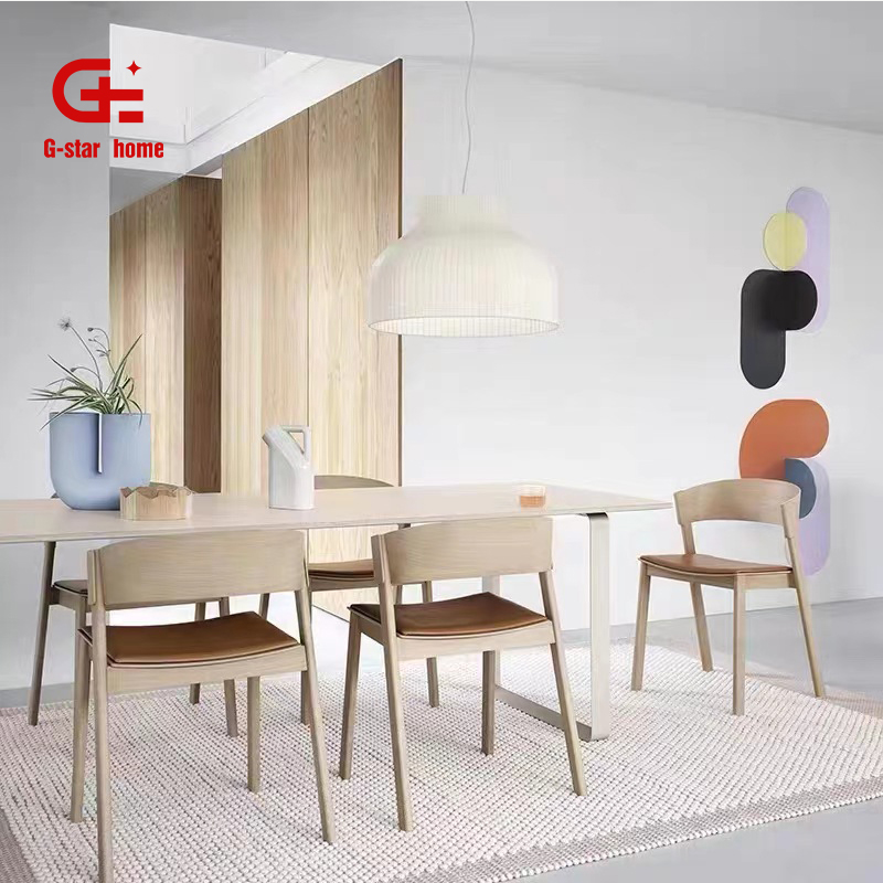 Modern Nordic Style Dinning Chairs Restaurant Furniture Wooden Dining Chair for Dining Room Rerstaurant