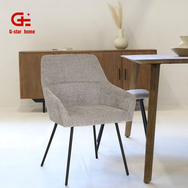 Nordic Dinning Chair Living Room Set Modern Hotel Luxury Fabric Restaurant Dining Room Chair