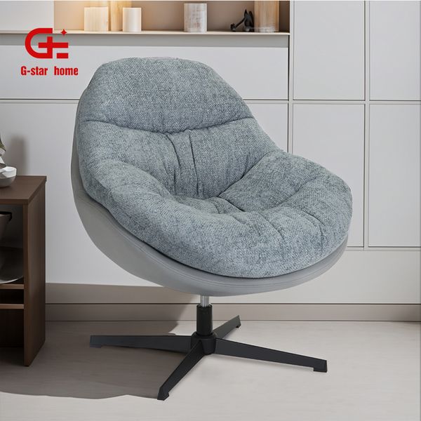 Modern designer furniture fabric lounge swivel leisure chair living room recliner home furniture accent arm chair