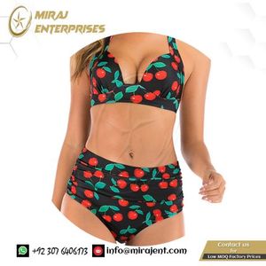 Bikinis Push Up Swimsuit Women Halter Swimwear Female High Waist Bathing Suit Bathers Mayo Biquine