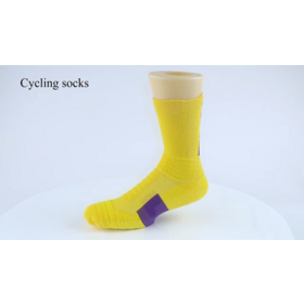 Stock Thick Terry Non-slip Cushion Bottom Crew Calcetines Elite Sport Socks Men Basketball Custom Socks Winter Knitted