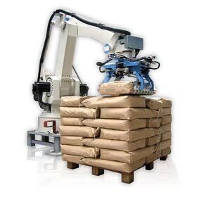 Automatic concrete mortar robot arm palletizer for cement bag