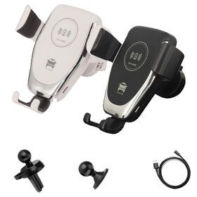 3 in 1 Qi Wireless Car Charger for iPhone 15 14 for Samsung S21 S20 10W fast Wireless Charger Car Mount Mobile Phone HolderPopular