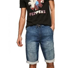 Men's Jogging Jean Shorts Short Pants Bermuda Shorts Woven Fabric WASHED Sports Mid Waist Cargo Denim Spandex / Cotton