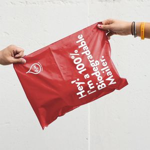 Custom Logo Clothing Postage Express Bags GRS EN15343 Envelope Courier Polymailer Packaging Poly Shipping Mailing Mailer Bag