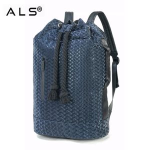 Casual New Fabric Barrel Backpack Simple Travel Rucksack