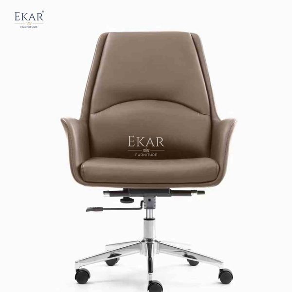 Modern Office Chair with Adjustable Height and Swivel Wheels for Enhanced Comfort and Mobility
