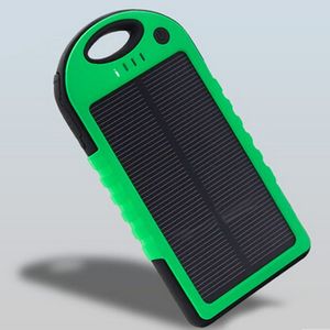 5000mah waterproof Shockproof Solar Panel Charger Power Bank