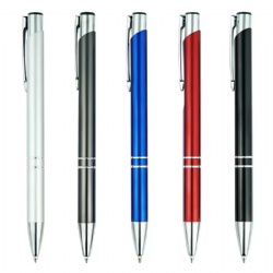 Yongkang Lianzhong Import And Export Co., Ltd. Promo Cheap ball Point Metal Custom Aluminum pen Simple engraved logo Personalized print Touch Gift pen