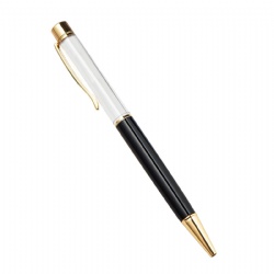 DIY handmade gift pen can be customized hot heart empty tube metal pen can be filled with ballpoint pen