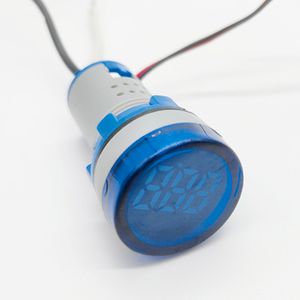 Ammeter Circuit Board Custom Round 22mm 100A 100-250V AC 0.5W Color Single LED Indicator Digital Ammeter