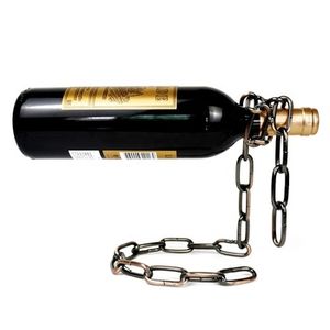 Kitchen Dining Room Cellar Bar Decoration Magical Suspension Iron Chain Wine Racks Wine Bottle Display Racks Stand Holder
