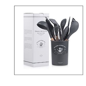 12 pcs wholesale non stick silicone kitchen accessories cooking utensil Silicone kitchen utensils set