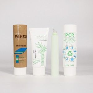cosmetic tube squeeze PCR Paper Sugar Cane foundation packaging