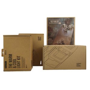 Best selling Kraft paper gift box lunch and electronic products recyclable packaging box