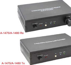 5.2G/5.8GHz Wireless Surround Sound Rear Speakers Kit with Amplifier / Wireless Stereo Audio Kit