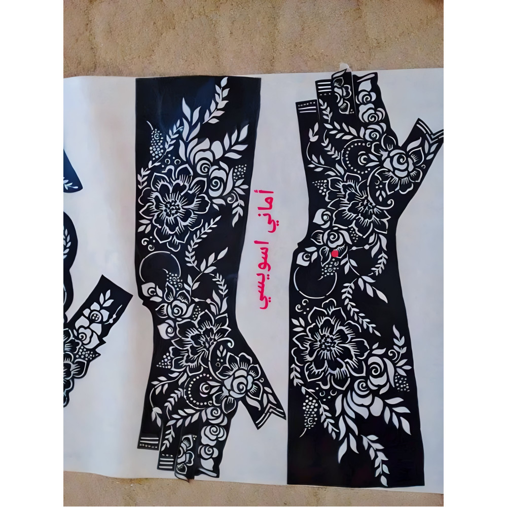 Glossy Cart Henna Mehndi Bridal Box & Stencils