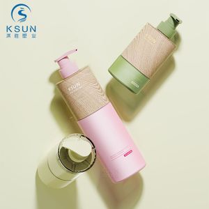 Custom 300ml 500ml 700ml Pink Shampoo Bottle