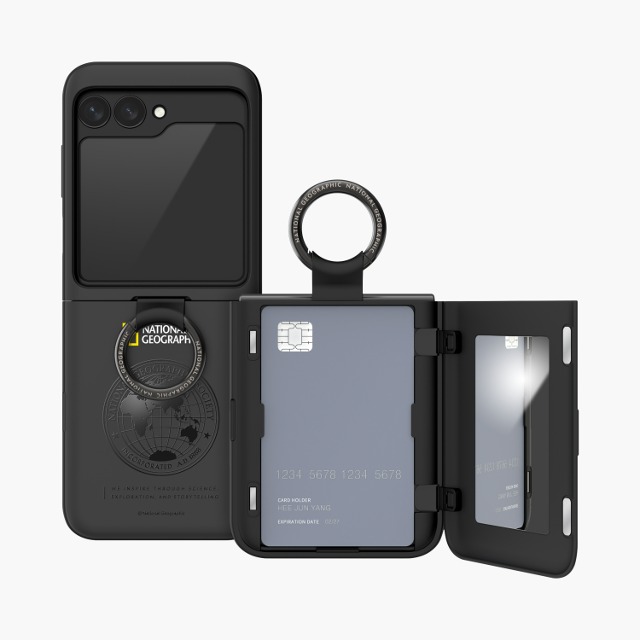 Skinplayer Co., Ltd. National Geographic Magnetic Card Door Bumper Case (Galaxy Z Flip6 Series)
