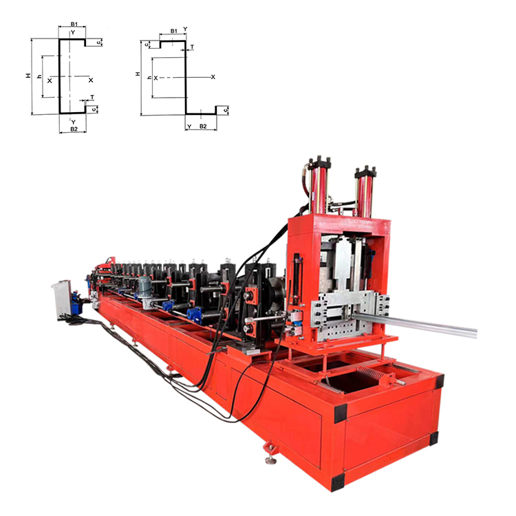 Auto CZ Purlin Roll Forming Machine