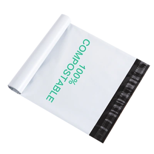 High Quality Soft Clothes Packaging Poly Courier Bags Fully Degradable White Customized Poly Shipping Mailer Envelopes