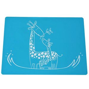 Baby Training Food Plate Placemat Feeding Silicone Mat With Custom Printing