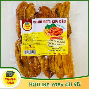 Soft dried bom banana