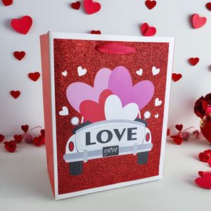 Factory Customized Valentine's Day Gift Bags Environmentally Friendly Material Can Be Printed With Own Logo