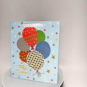 Hot Sale Spanish-Inspired Blessings Gift Bags with Matte, Glitter & Satin Ribbon Handles,  for Birthday Party(YD-BD-07)