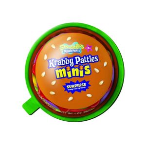 SpongeBob SquarePants Krabby Patties Minis Surprise Toy & Candy, 6 Pack