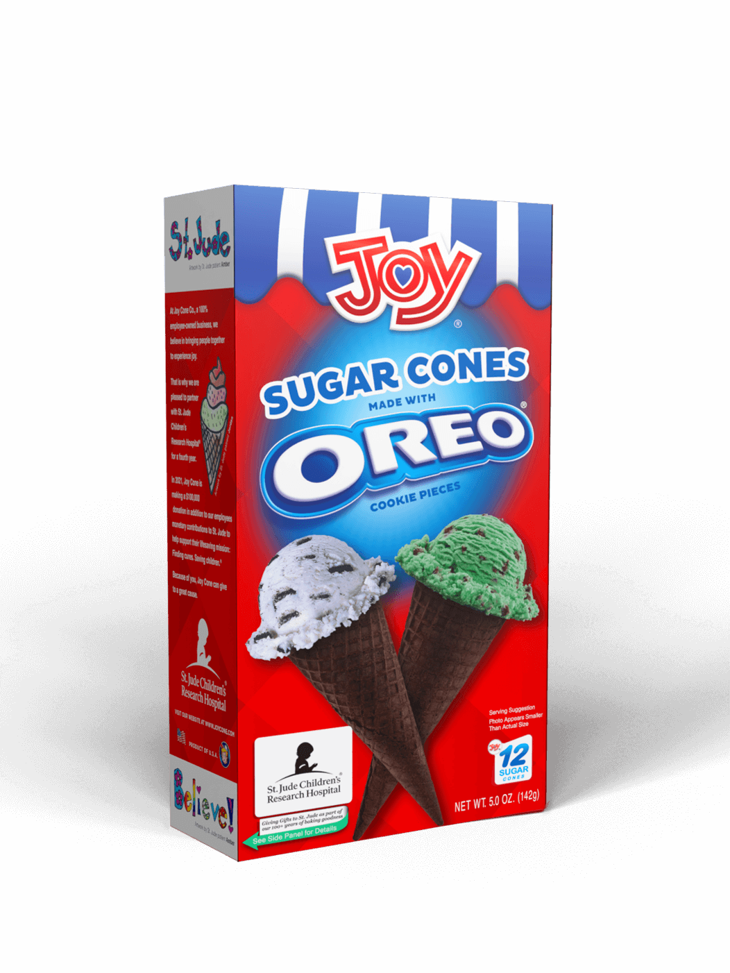 12CT. SUGAR CONES MADE WITH OREO® COOKIE PIECES