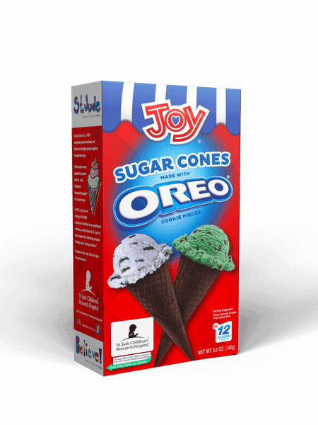 12CT. SUGAR CONES MADE WITH OREO® COOKIE PIECES