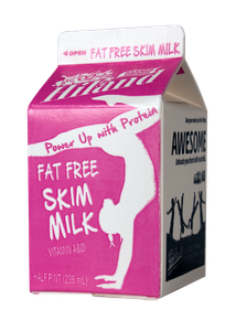 Hiland Fat Free Skim Milk Half Pint