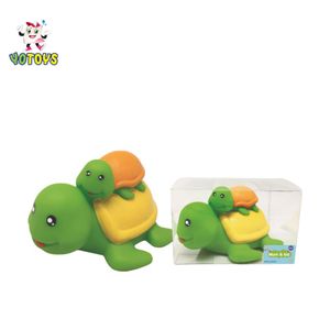 Custom Mother Baby Rubber Duck Turtle Crocodile Bath Toy Set Water