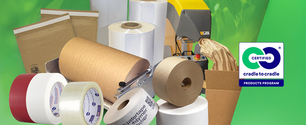 paper and film-based pressure-sensitive and water-activated tapes, stretch and shrink films, protective packaging, woven and non-woven products, and packaging machinery