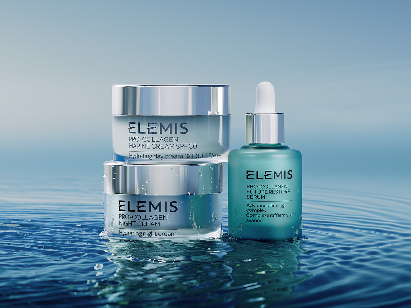 Pro-Collagen Marine Cream SPF 30, Pro-Collagen Night Cream, Pro-Collagen Future Restore Serum