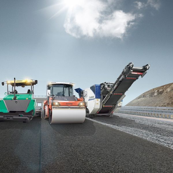 cold milling machines, recyclers, soil stabilizers, road pavers, compactors, and asphalt mixing plants