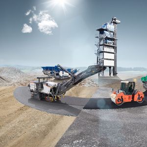 cold milling machines, recyclers, soil stabilizers, road pavers, compactors, and asphalt mixing plants