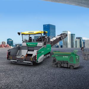 Road Pavers, Material Transfer Vehicle, and Feeder