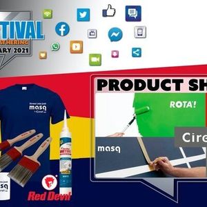 paint rollers, brushes, masking solutions, preparation products, wallpaper adhesives, and fillers